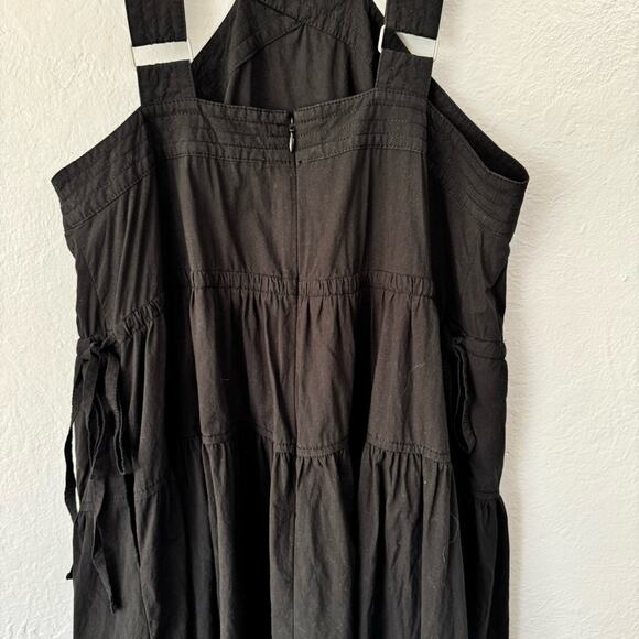 Madewell Poplin Halter Tiered Midi Dress - Picture 10 of 14